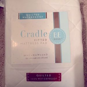 NWT Cradle fitted mattress pad